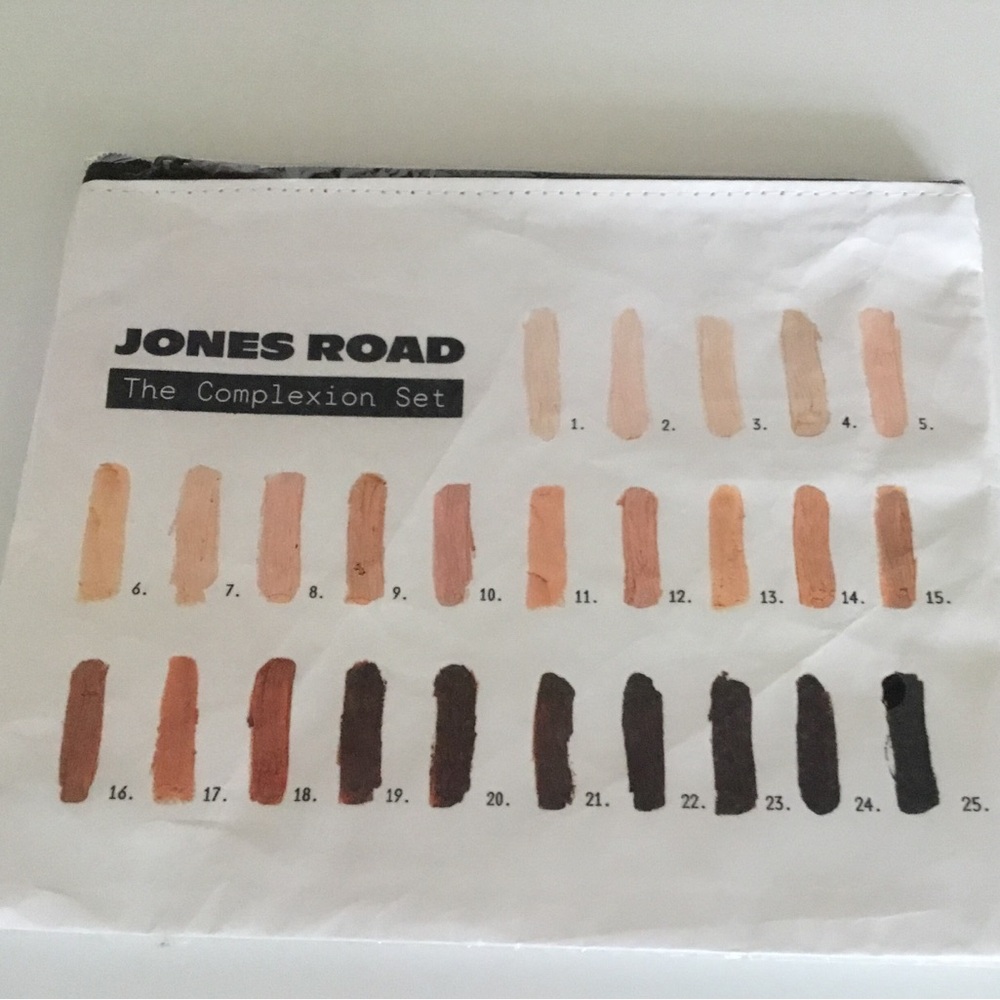 Jones Road Complexion Palette cosmetic bag.  New